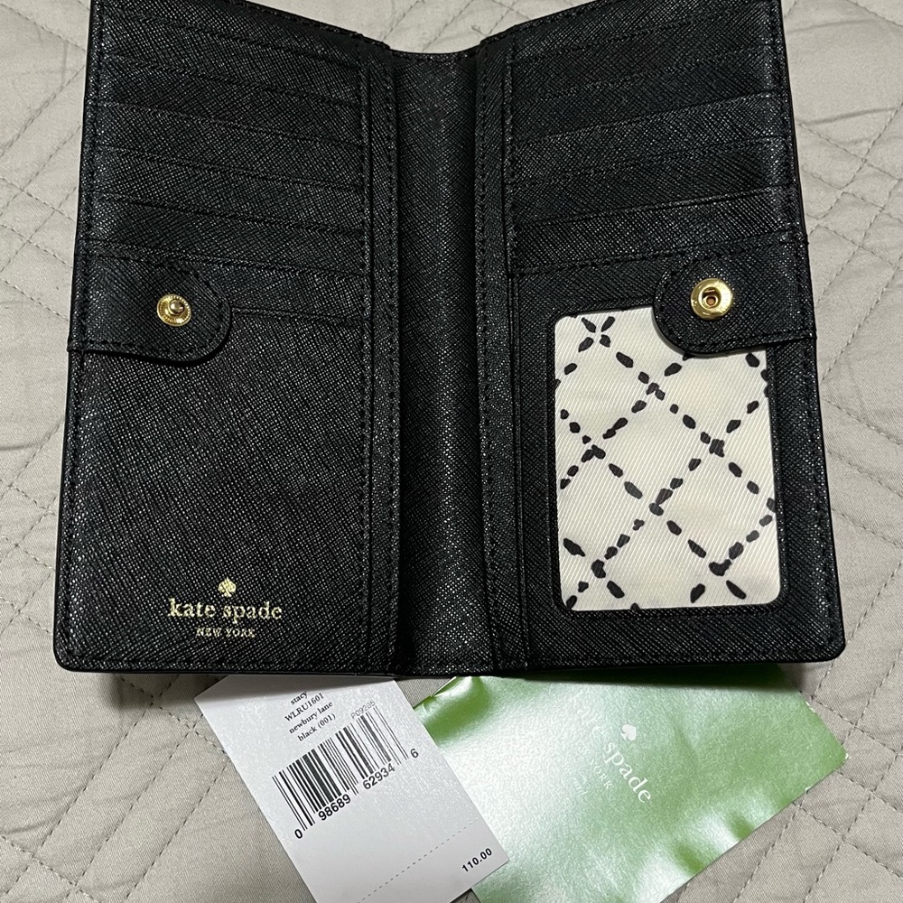 Kate Spade NY Black Stacy Newbury Lane Wallet -NWT - Picture 8 of 8